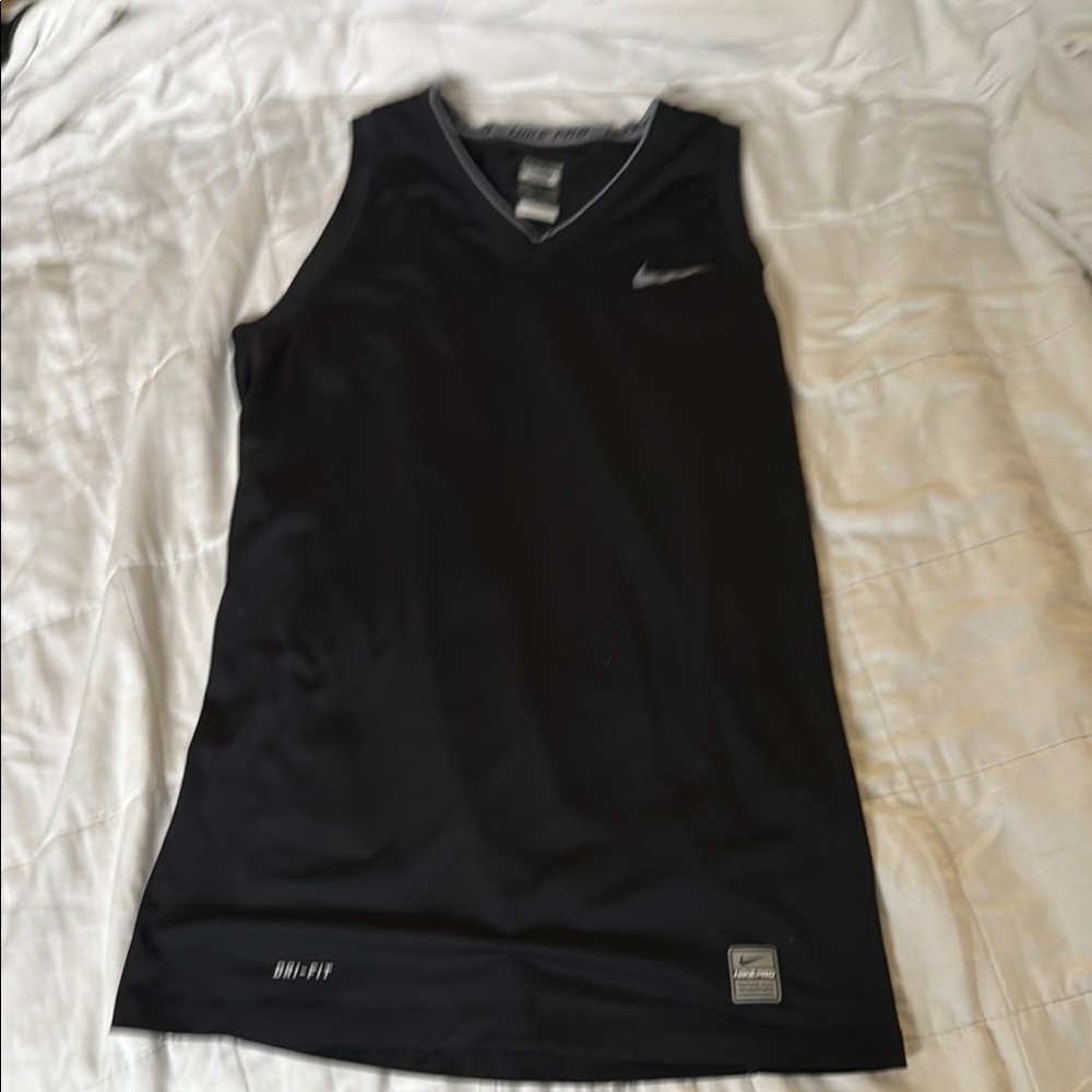Nike Black Sleeveless Dri-FIT Top